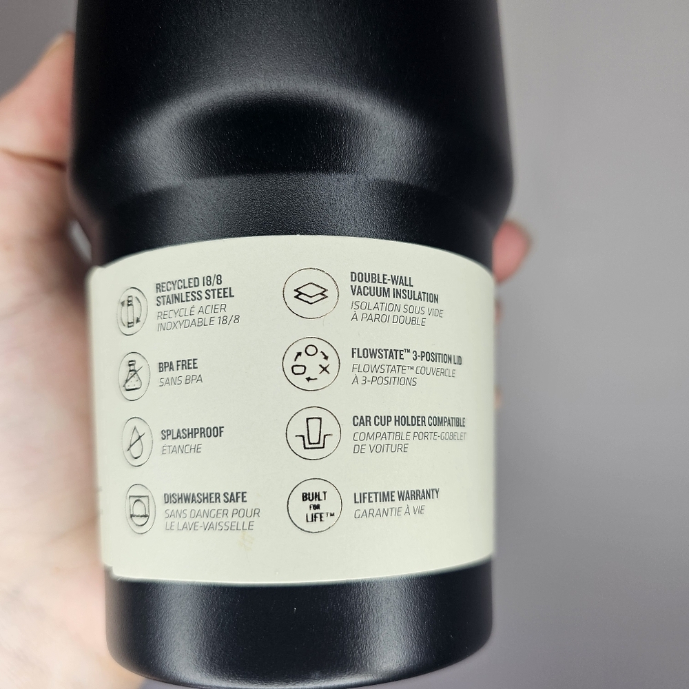 Stanley Black The Flowstate Quencher H2.0 Tumbler 20 oz with Straw Cover - Picture 7 of 9